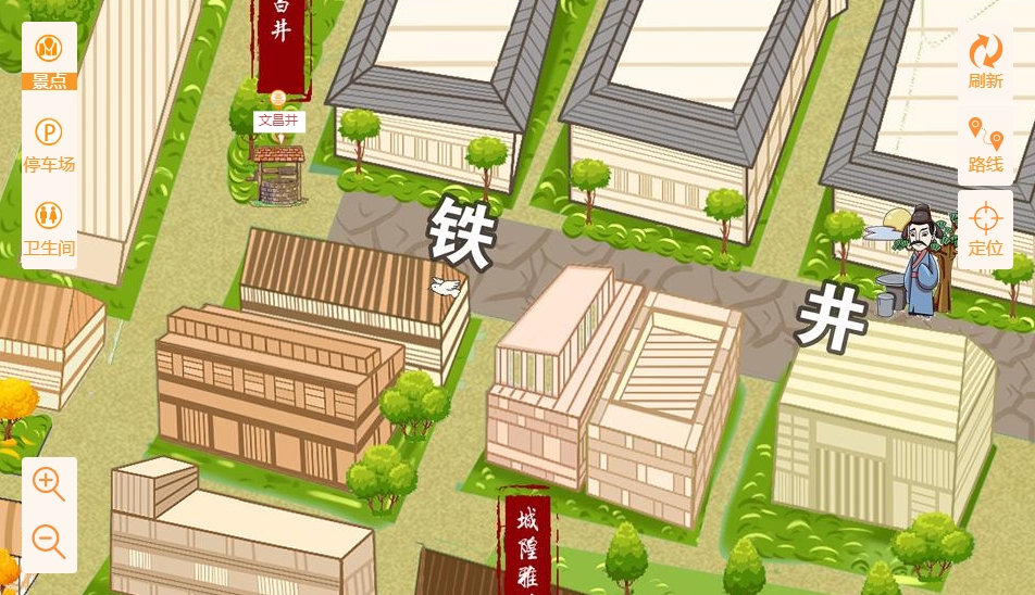 明光智慧景区：手绘地图与语音导览的完美融合